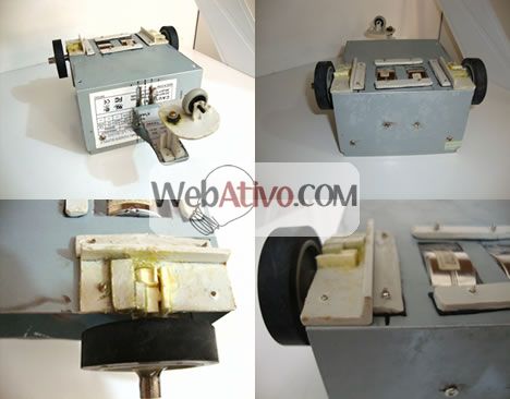 robo rodinhas e engrenagem de impressora