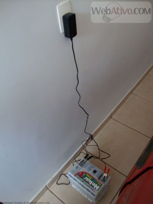 carregador funcionando