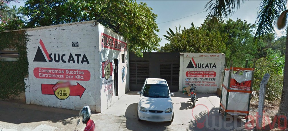 Faxada da empresa de reciclagem em Goiania - GO